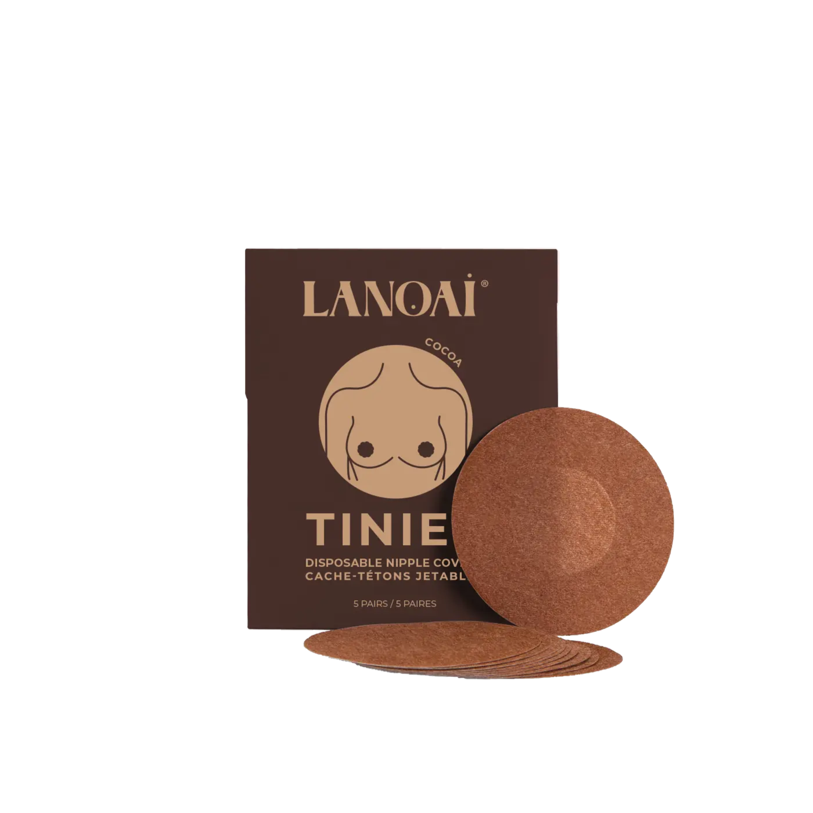 LANOAI disposable nipple covers front packaging