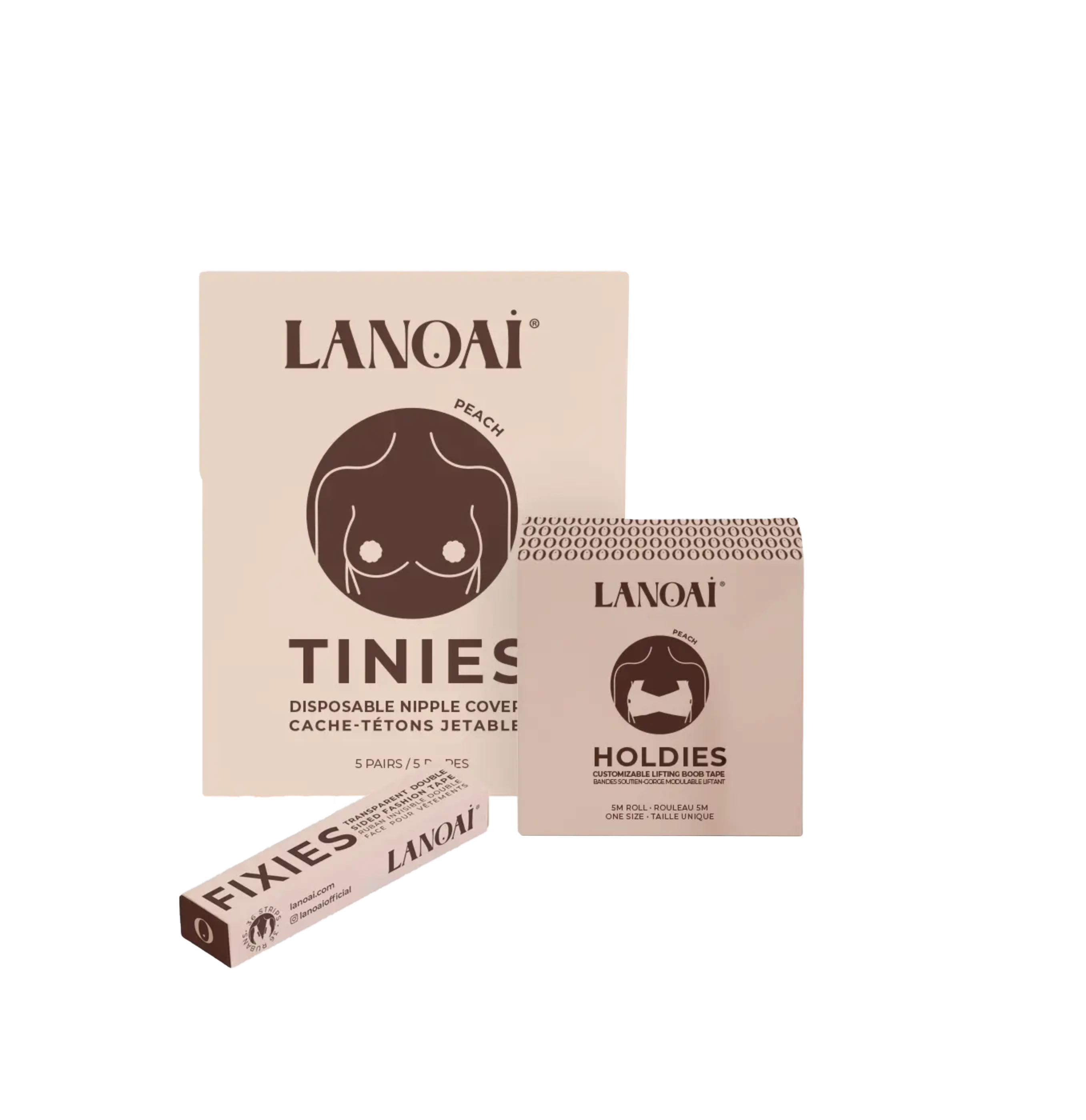 LANOAI nipple covers and double sided fashion tape set