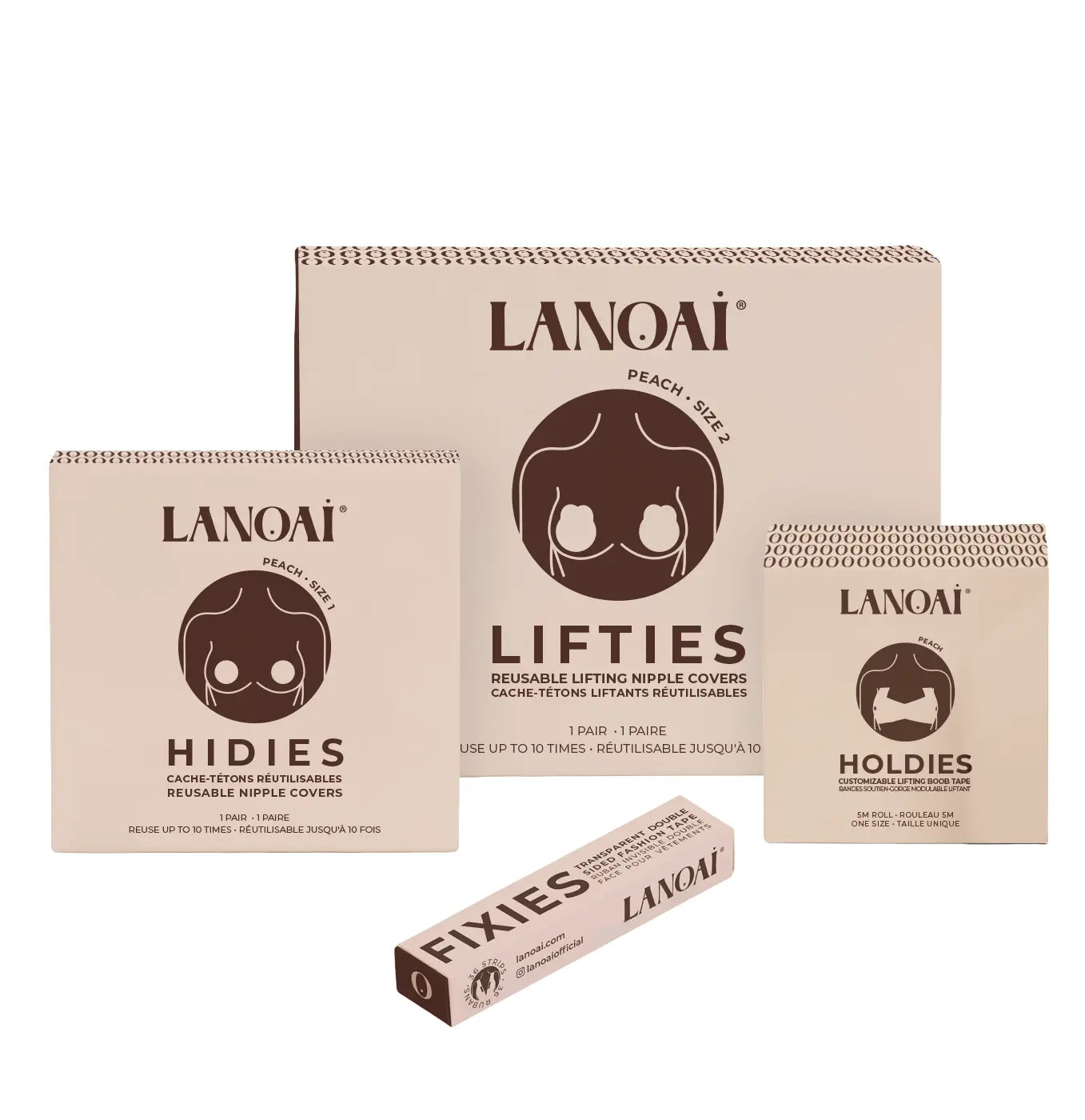 Boob tape lift and reusable nipple covers set