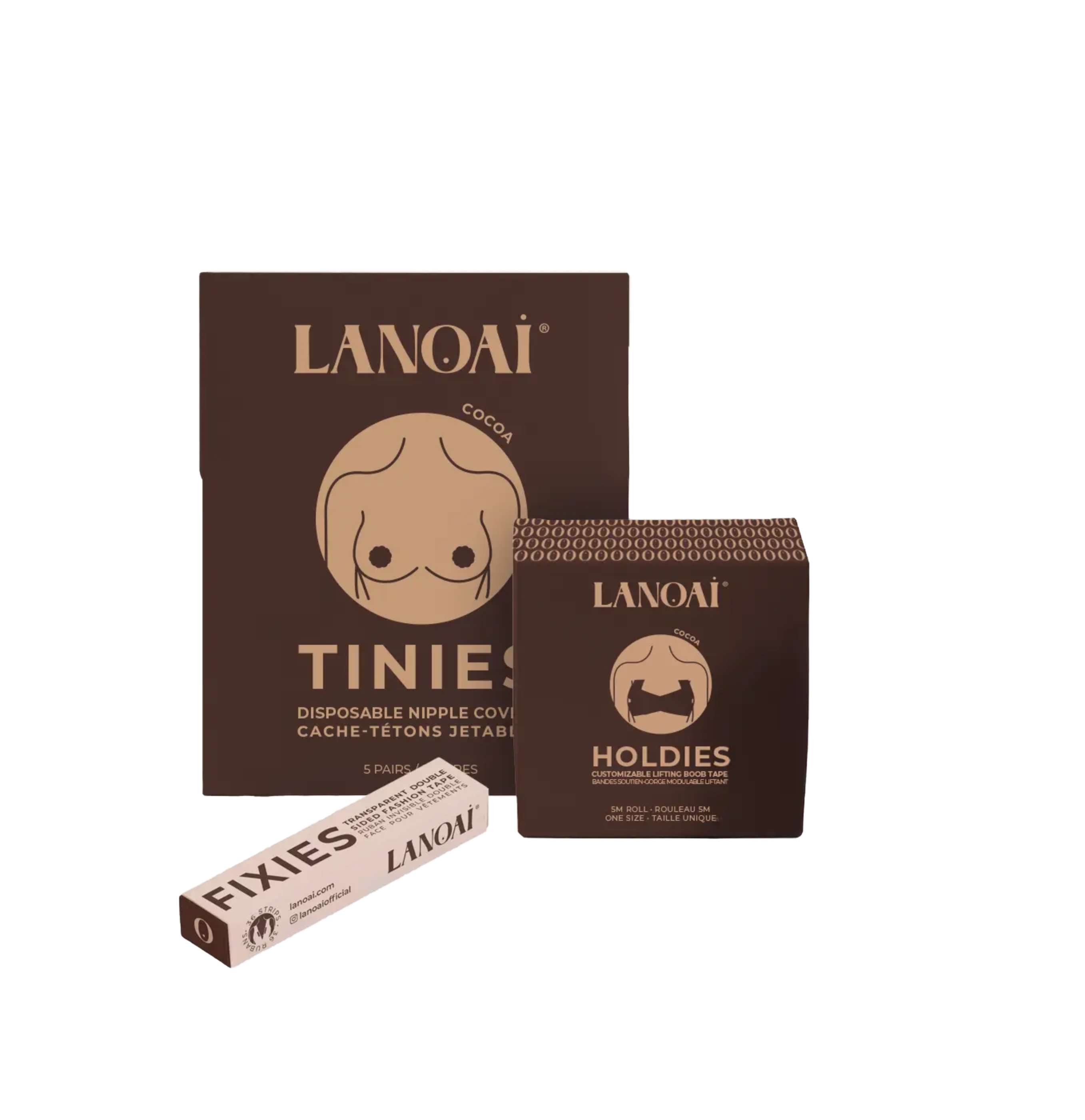 LANOAI nipple covers and double sided fashion tape set